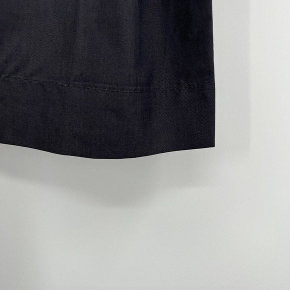 Eien29 Women's Simple Half Button Down Shirt Woven Polo Charcoal Gray One Size F - Picture 6 of 8